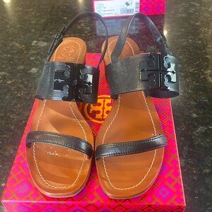 Tory Burch black sandals size 10.5